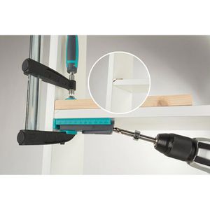 Produktbild für Bohrhilfe Wolfcraft Undercover Jig PZ 2, Set