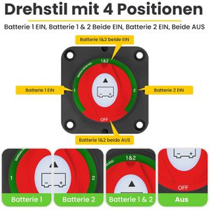Produktbild für Batterietrennschalter Offgridtec 200 A, 12 - 48 V