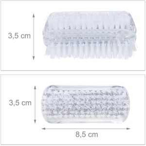 Produktbild für Nagelbürste Relaxdays transparent