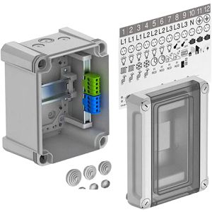 Sicherungskasten OBO SDB 3 PS, wasserdicht IP66 für außen