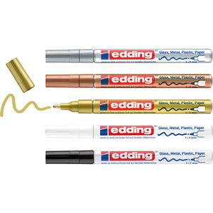 Lackmarker Edding 751 metallic, wasserfest & permanent