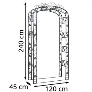 Produktbild für Rosenbogen CLP 1315901, schwarz