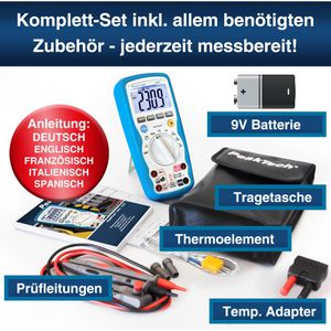 Produktbild für Multimeter PeakTech P 3355, digital, RMS