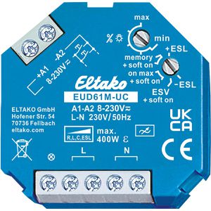 Dimmer Eltako EUD61M-UC, Unterputz