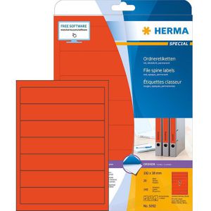 Rückenschilder Herma 5092 Special, rot