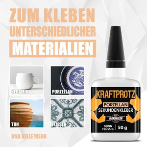 Produktbild für Sekundenkleber Kraftprotz Keramik &amp; Porzellan, KPDFK50