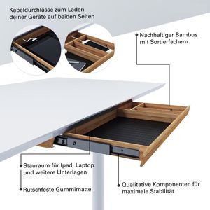 Produktbild für Unterbau-Schublade Actiforce Bambus, aus Bambus