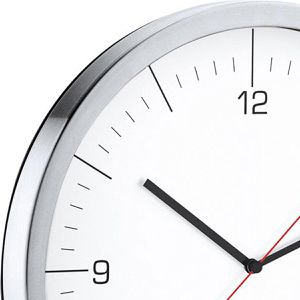 Produktbild für Wanduhr Blomus CRONO 65436, Edelstahl, Funkuhr