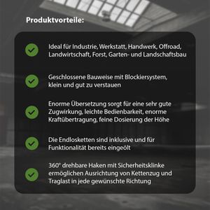 Produktbild für Kettenzug Trutzholm 41495, Flaschenzug