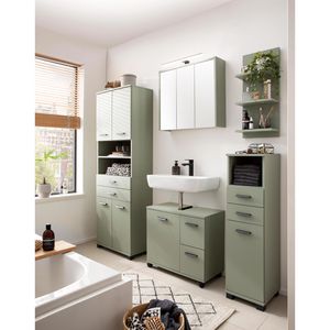 Produktbild für Badregal Schildmeyer Palermo 157633, aus Holz, pistazie