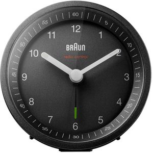Produktbild für Wecker Braun BC07B DCF schwarz, analog