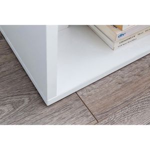 Produktbild für Beistelltisch Wohnling WL5.697, weiß, aus Holz