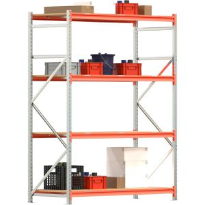 Produktbild für Weitspannregal Regalwerk EMMA, 4 Holzböden