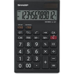 Produktbild für Taschenrechner Sharp EL-125TWH, MwSt-Berechnung