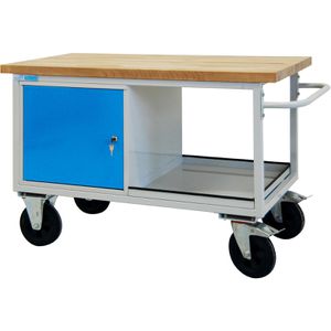 Produktbild für Werkbank ADB 42743, blau, mit Rollen