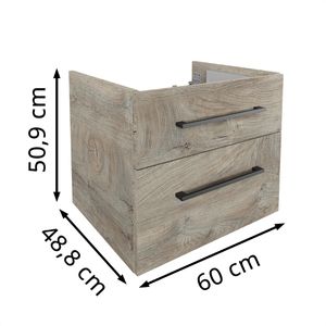 Produktbild für Waschbeckenunterschrank Fackelmann Oxford 83317, hängend