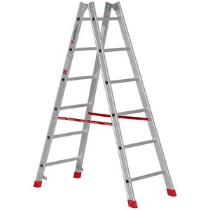 Produktbild für Stehleiter Euroline Nr. 305, 3051106, beidseitig begehbar