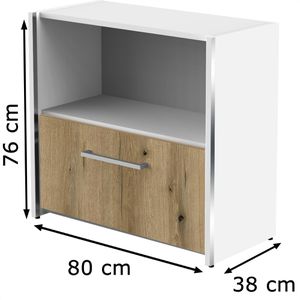 Produktbild für Kombischrank Kerkmann Move, asteiche / weiß