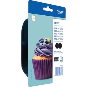 Produktbild für Tinte Brother LC-123BKBP Doppelpack