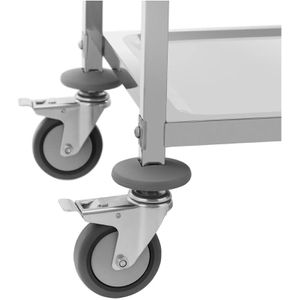 Produktbild für Servierwagen Royal-Catering RCSW-111, silber, aus Edelstahl