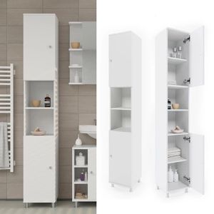 Produktbild für Badschrank Vicco Fynn, mit 4 Füßen, weiß