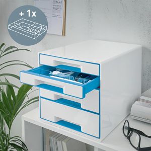Produktbild für Schubladenbox Leitz 5213-20-36, WOW Cube, A4