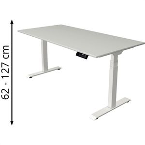 Produktbild für Schreibtisch Kerkmann Move 1 stable, lichtgrau / weiß
