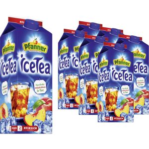 Produktbild für Eistee Pfanner Pfirsich, im Tetrapack