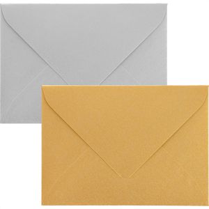 Briefumschläge ÖKI 60177, gold/silber, B6