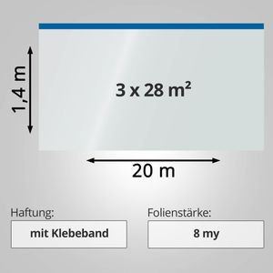 Produktbild für Abdeckfolie Gauder Malerkrepp-Masker, 2in1, 3 Stück