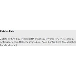 Produktbild für Saft Edeka Sauerkrautsaft mit Meersalz, ohne Zuckerzusatz, BIO