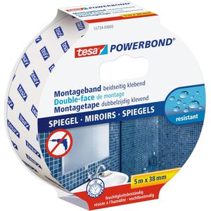 Montageband Tesa Powerbond Spiegel, 5m x 38mm