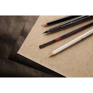 Produktbild für Kraftpapier Clairefontaine 975817C, schwarz/braun, A5
