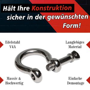 Produktbild für Schäkel PRIOstahl 225, 800kg