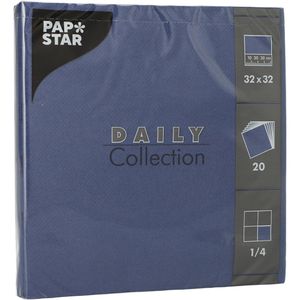 Servietten Papstar Daily Collection, dunkelblau