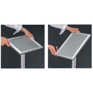 Produktbild für Infoständer Update-Displays silber, A3