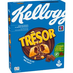 Cornflakes Kelloggs Tresor Milk Choco, 410 g