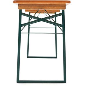 Produktbild für Bierzeltgarnitur RUKU1952 204327, Kiefer / grün