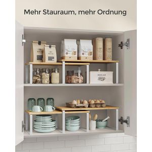 Produktbild für Küchenregal Songmics KCS200W01, braun, 2er Set