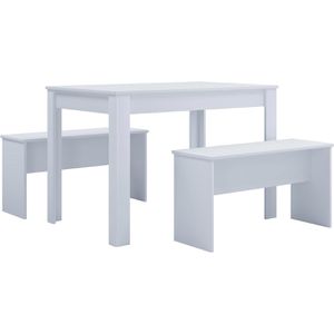 Esstisch VCM Esal XL,914445, weiß, 3-teilig