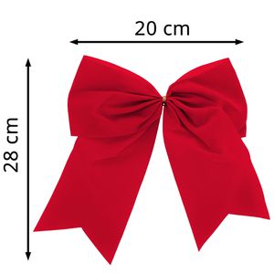 Produktbild für Geschenkschleife Präsent Valvet, 2-ohrig, rot