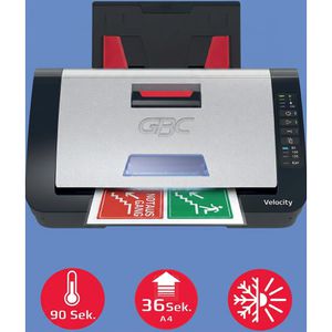 Produktbild für Laminiergerät GBC Velocity, Vollautomat für Laminierrollen, A4