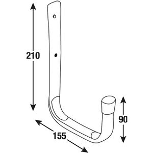 Produktbild für Wandhaken Connex DY222037, Metall