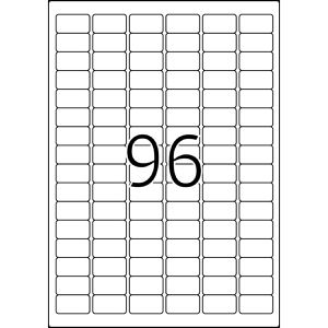 Produktbild für Universaletiketten TopStick labels, 8728, weiß