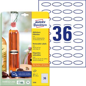 Produktbild für Universaletiketten Zweckform 5086, weiß