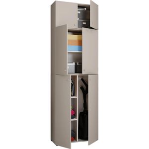 Produktbild für Mehrzweckschrank VCM Lona XXL 917815, grau