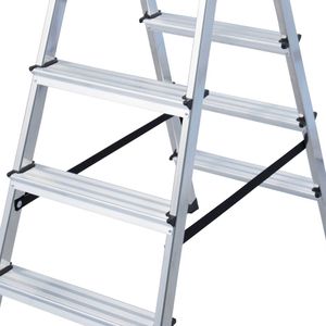 Produktbild für Stehleiter Euroline Nr. 619, 6190005, beidseitig begehbar