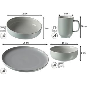 Produktbild für Tafelservice Ritzenhoff&amp;Breker Jasper, Keramik