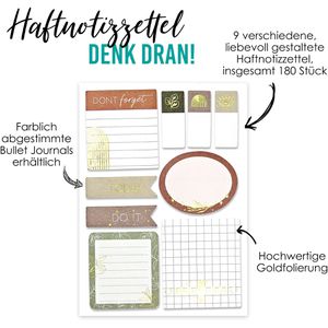 Produktbild für Haftnotizen Papierdrachen Bullet Journal Uni, bunt