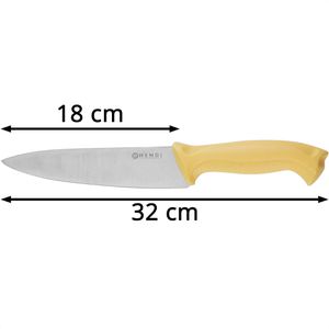 Produktbild für Kochmesser Hendi HACCP 842638, mit Kunststoffgriff gelb